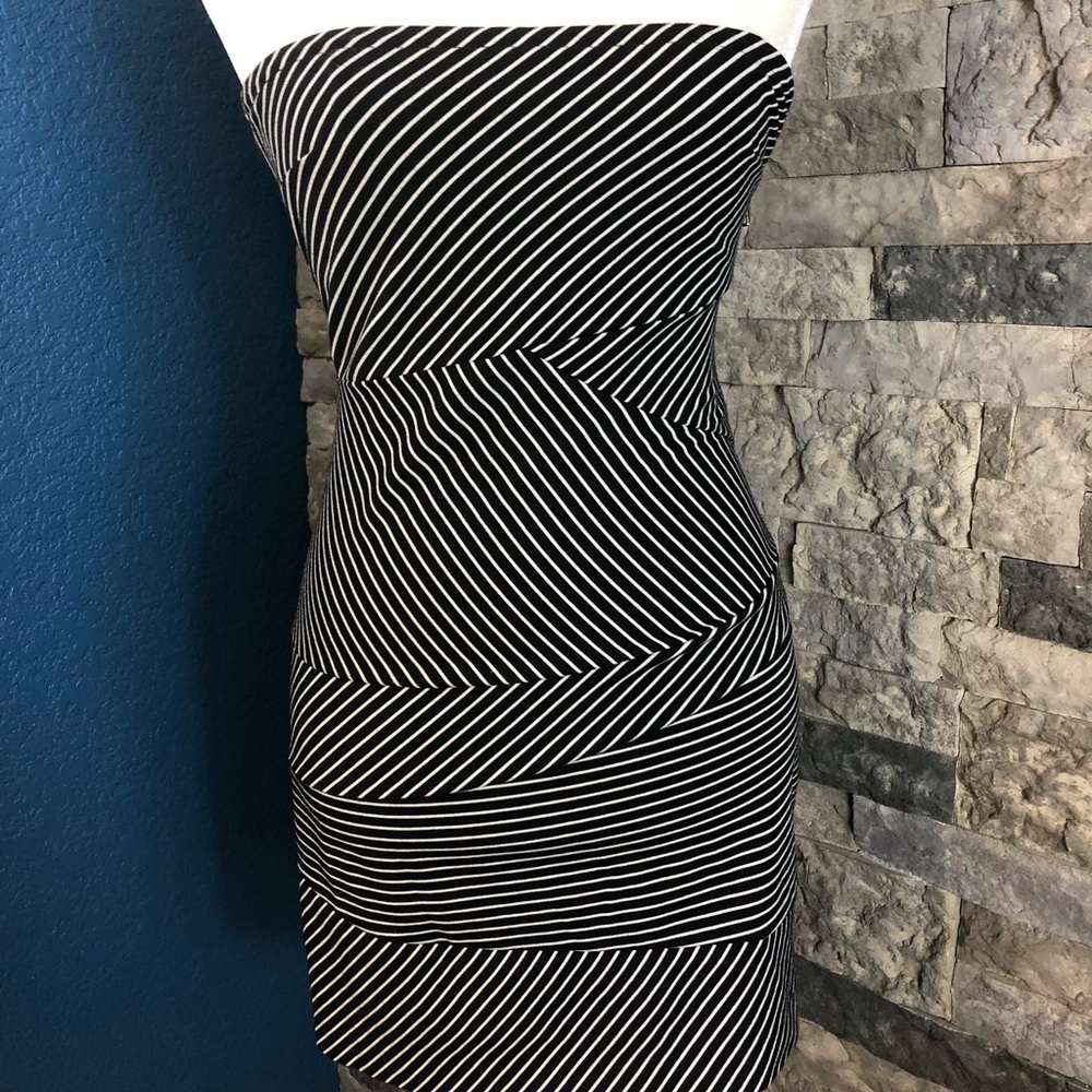 Banana Republic Striped tube mini dress